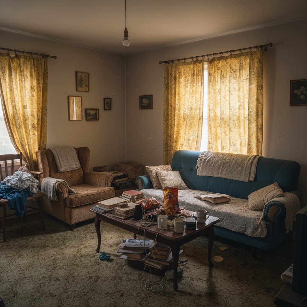 Empty room before interior design transformation