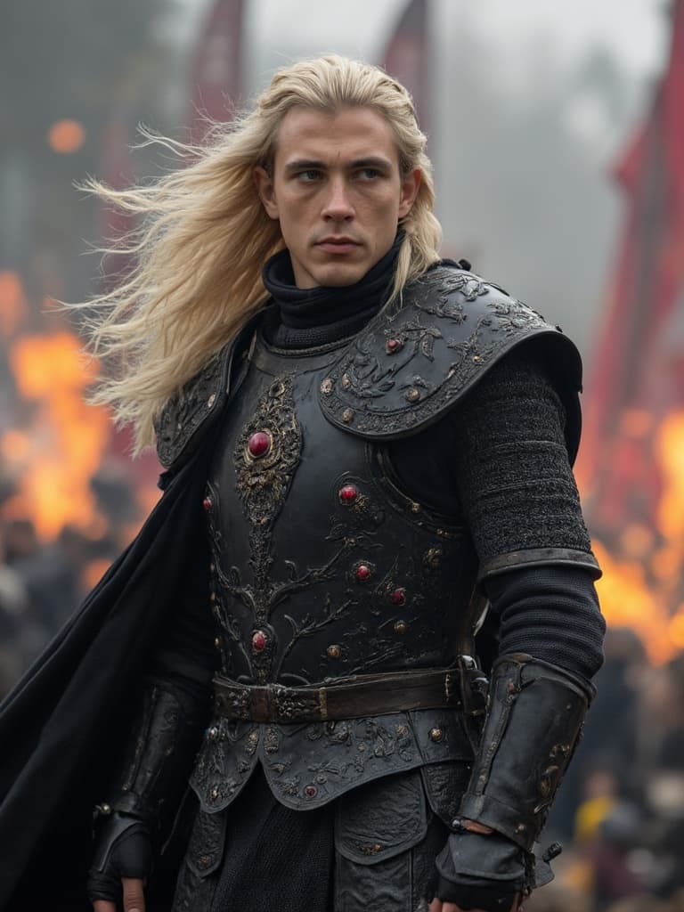 AI-generated game of thrones - Become a character from the epic fantasy series with medieval styling.